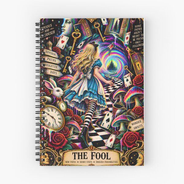 Item preview, The Fool Tarot Card | Alice in Wonderland designed and sold by LollipopPrints.