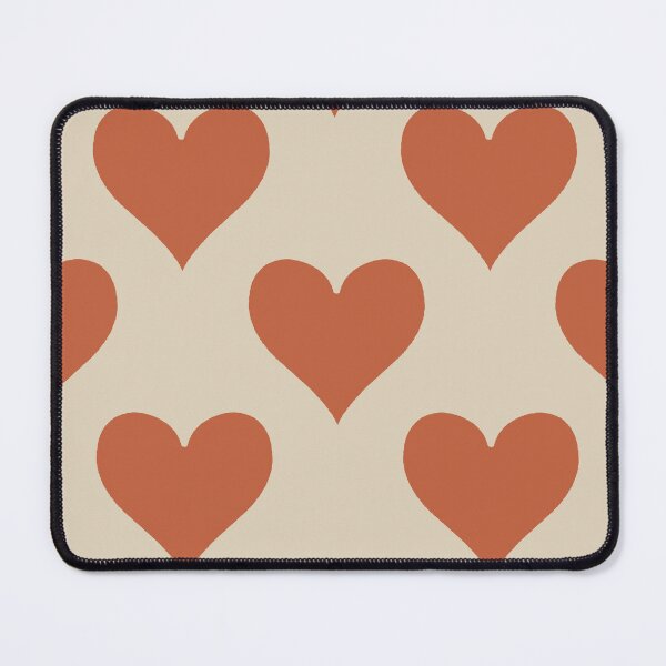 Item preview, XL large Terracotta Hearts Playing Card Suit Boho Love Pattern designed and sold by DColourMuse.