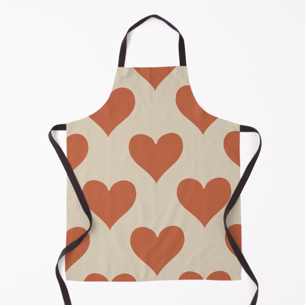 Item preview, XL large Terracotta Hearts Playing Card Suit Boho Love Pattern designed and sold by DColourMuse.