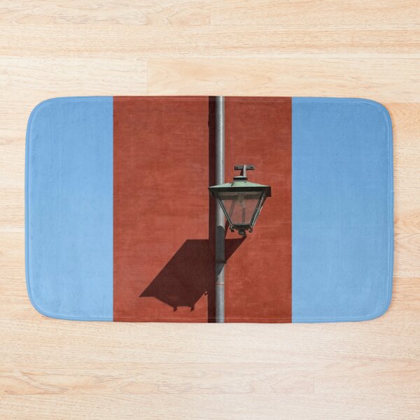 Item preview, Red wall with a lamp designed and sold by MartheCohen.
