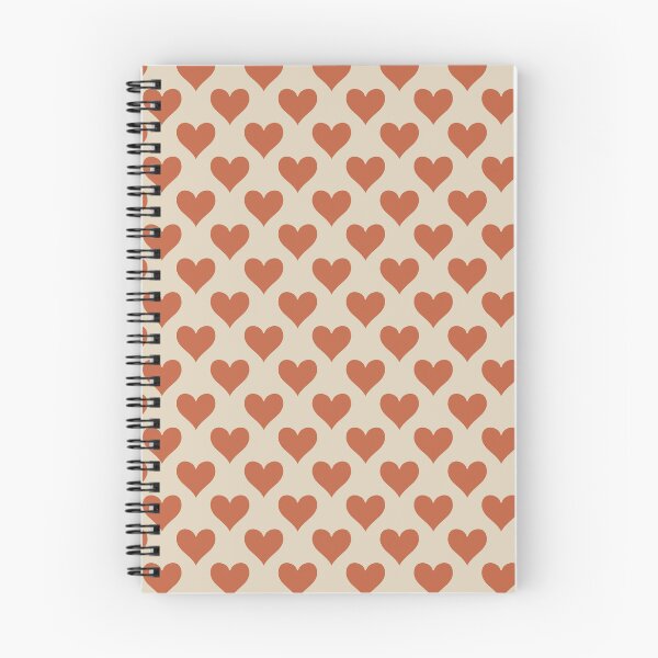 Item preview, Medium Terracotta Hearts Playing Card Suit Boho Love Pattern designed and sold by DColourMuse.