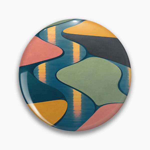 Item preview, Floodplain Window Mosaic Scenic Art designed and sold by aihrgdesign.