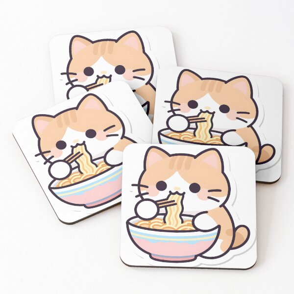 Item preview, Kawaii Ramen Cat designed and sold by chill-a-lot.