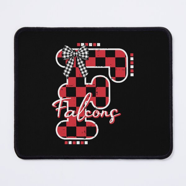 Item preview, Falcons Red Black Buffalo Plaid Bow Youth Teen designed and sold by nryum.