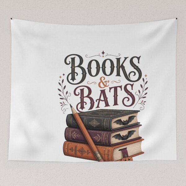 Item preview, Books And Bats Teacher Library Classroom Reading designed and sold by LiviuGligoros.