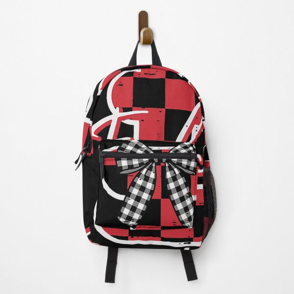 Item preview, Falcons Red Black Buffalo Plaid Bow Youth Teen designed and sold by nryum.