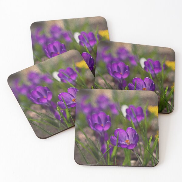 Item preview, Blooming crocuses with a painted effect designed and sold by yuretzius.