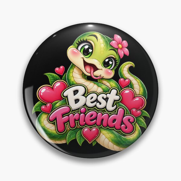 Item preview, Best Friends Snake – Cute Kawaii Snake Reptile Friendship designed and sold by aventi24.