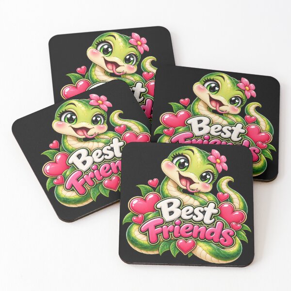 Item preview, Best Friends Snake – Cute Kawaii Snake Reptile Friendship designed and sold by aventi24.