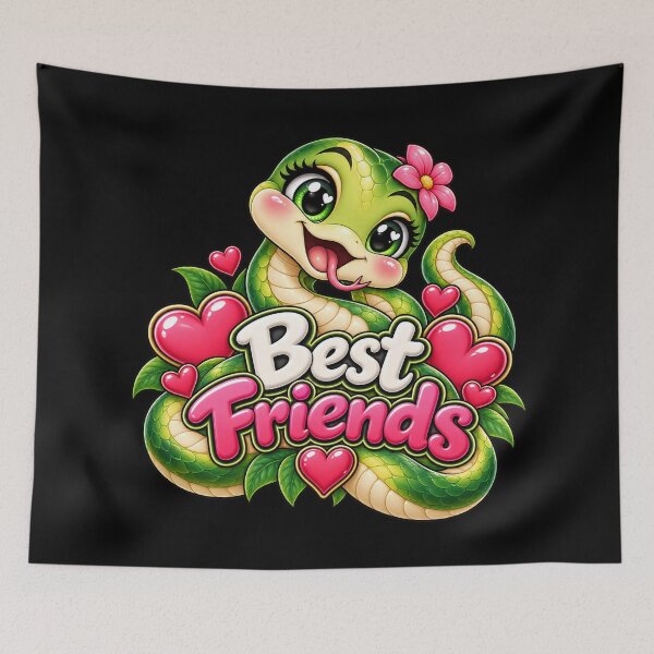 Item preview, Best Friends Snake – Cute Kawaii Snake Reptile Friendship designed and sold by aventi24.