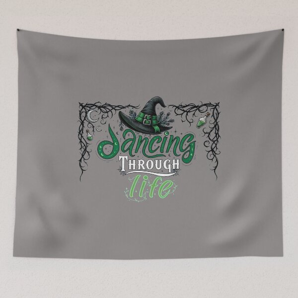 Item preview, Dancing Through Life Witch Hat Text Graphic-30 designed and sold by NicoleRuhrmann.