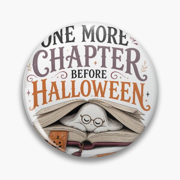 Item preview, One More Chapter Before Halloween Bookish Reading designed and sold by LiviuGligoros.