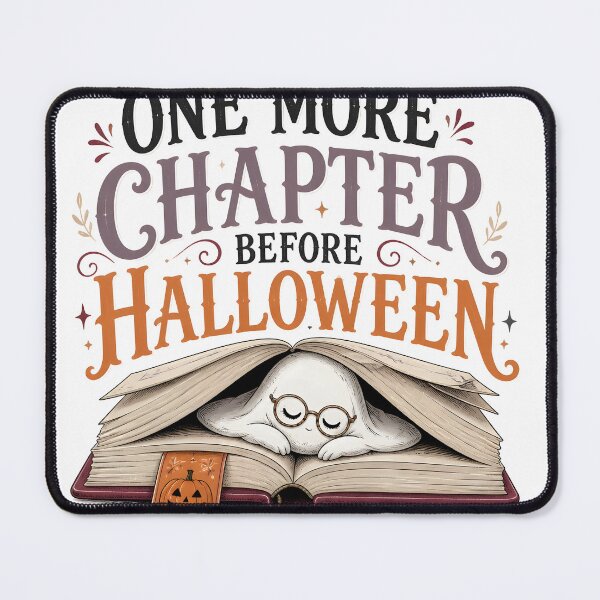 Item preview, One More Chapter Before Halloween Bookish Reading designed and sold by LiviuGligoros.