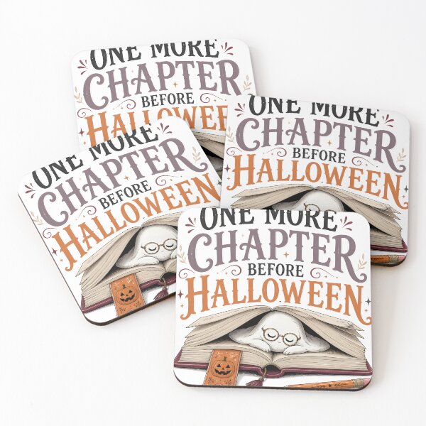 Item preview, One More Chapter Before Halloween Bookish Reading designed and sold by LiviuGligoros.