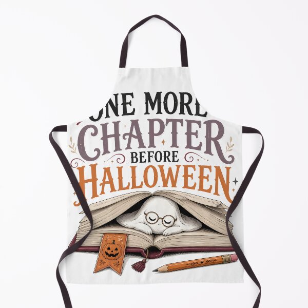 Item preview, One More Chapter Before Halloween Bookish Reading designed and sold by LiviuGligoros.