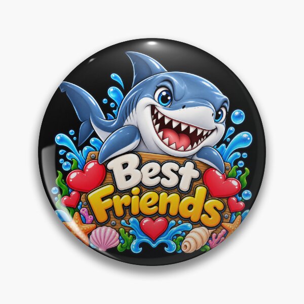 Item preview, Best Friends Shark – Cute Kawaii Shark Ocean Friendship designed and sold by aventi24.