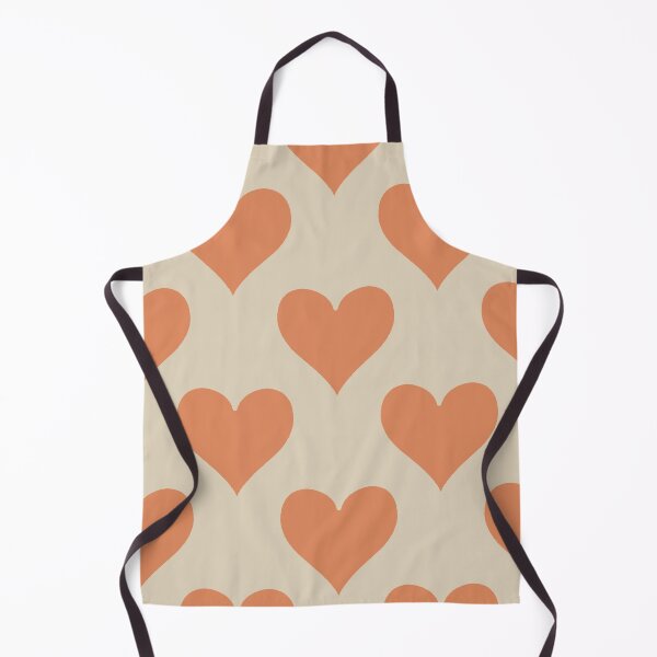Item preview, XL large Peach Coral Heart Suit Pattern Soft Retro Love designed and sold by DColourMuse.