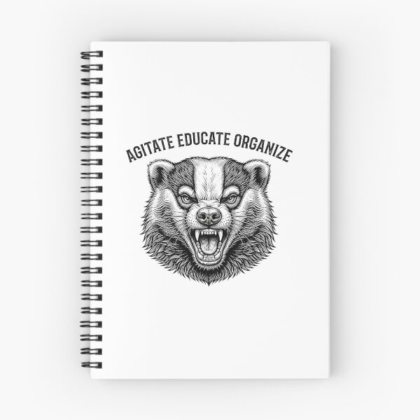 Item preview, Agitate Educate Organize Socialist Wolverine Head    designed and sold by Owcomm.