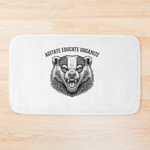 Item preview, Agitate Educate Organize Socialist Wolverine Head    designed and sold by Owcomm.