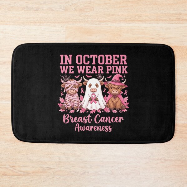 Item preview, In October We Wear Pink Vaches Highland Halloween designed and sold by MizoX7.