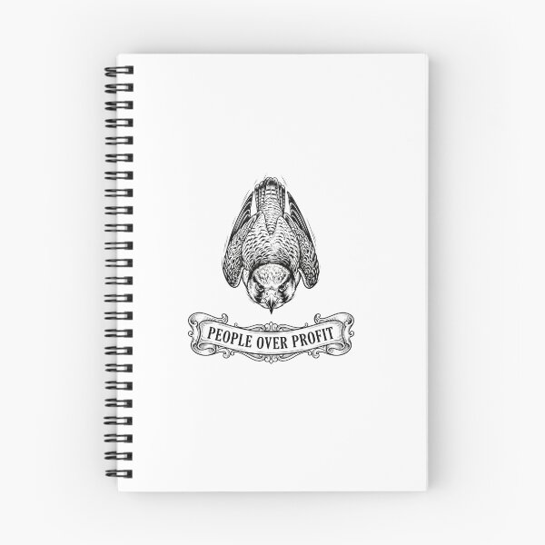 Item preview, People Over Profit Falcon Banner Vintage Engraving designed and sold by Owcomm.