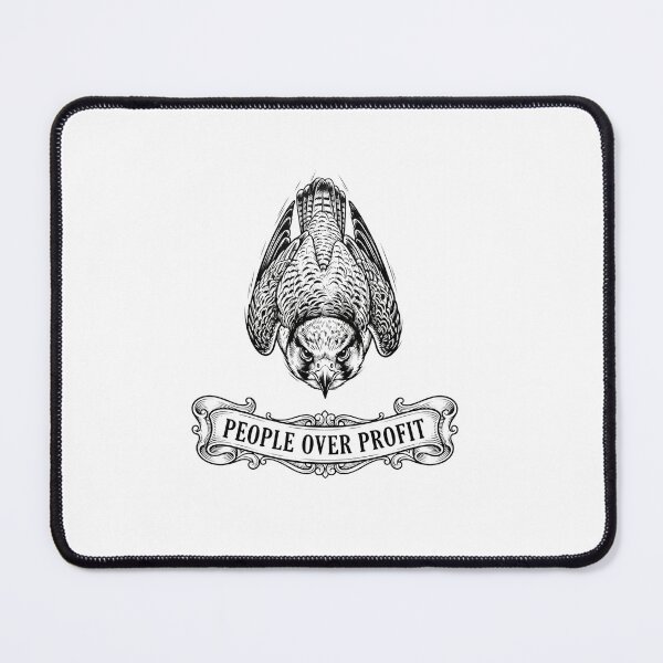 Item preview, People Over Profit Falcon Banner Vintage Engraving designed and sold by Owcomm.