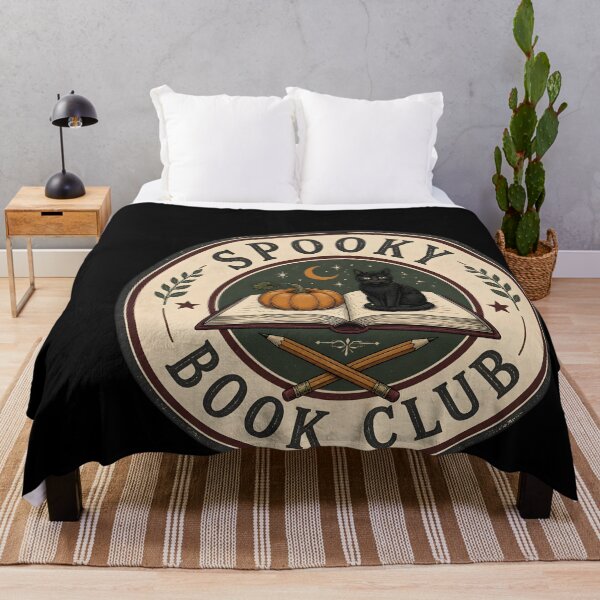 Item preview, Spooky Book Club Vintage Library Teacher Reading designed and sold by LiviuGligoros.