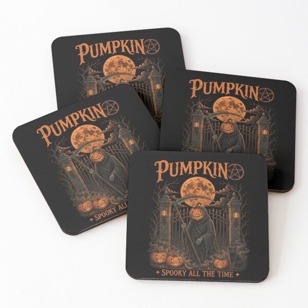 Item preview, Pumpkin Grim Reaper - Spooky All The Time Gothic Art designed and sold by InkShiftLabs.