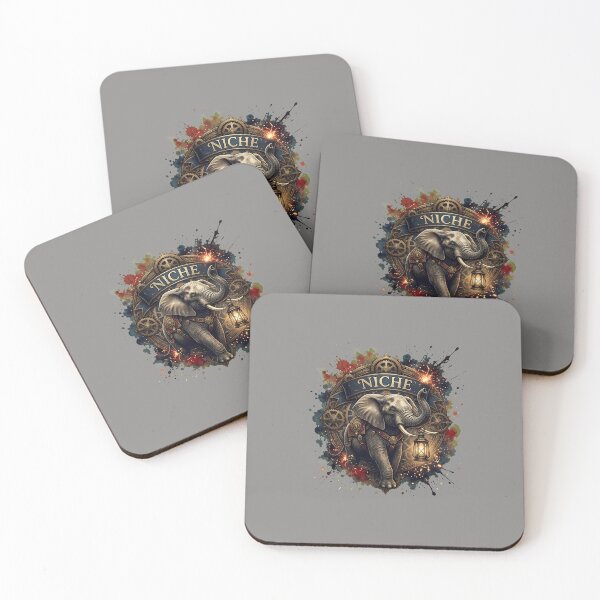 Item preview, Cute Elephant in Watercolor Emblem Print-4 designed and sold by SorenReinha.