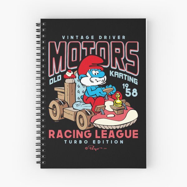 Item preview, The Smurfs Vintage Driver Motors Old Karting Papa Smurf Logo Essential designed and sold by circliqueart.