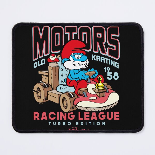 Item preview, The Smurfs Vintage Driver Motors Old Karting Papa Smurf Logo Essential designed and sold by circliqueart.
