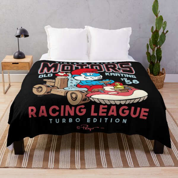 Item preview, The Smurfs Vintage Driver Motors Old Karting Papa Smurf Logo Essential designed and sold by circliqueart.