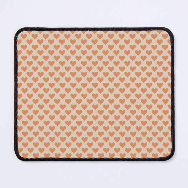 Item preview, Small Peach Coral Heart Suit Pattern Soft Retro Love designed and sold by DColourMuse.