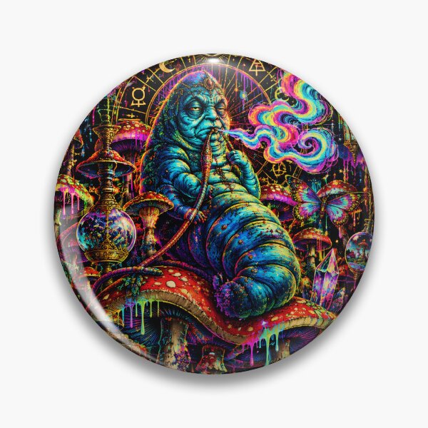 Item preview, The Hierophant Tarot Card | Wonderland Caterpillar designed and sold by LollipopPrints.