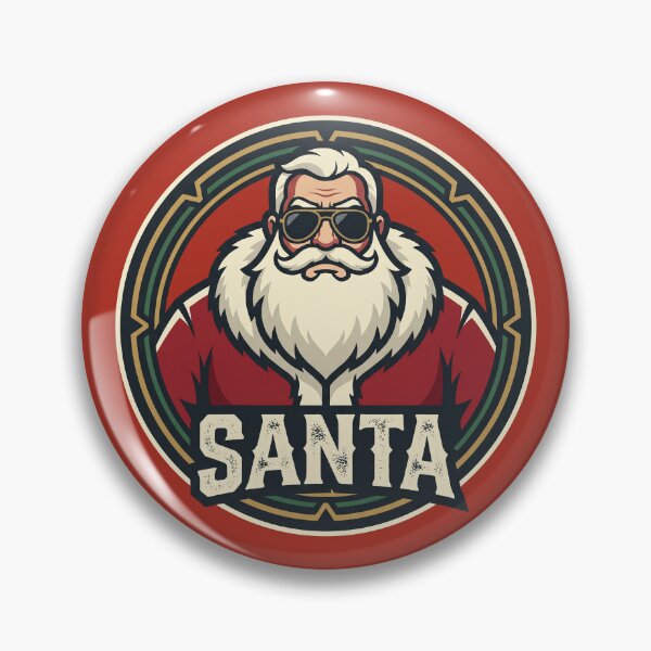 Item preview, Cool Santa Sunglasses Vintage Emblem Christmas Graphic designed and sold by KiwiRider.