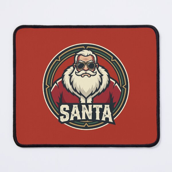 Item preview, Cool Santa Sunglasses Vintage Emblem Christmas Graphic designed and sold by KiwiRider.