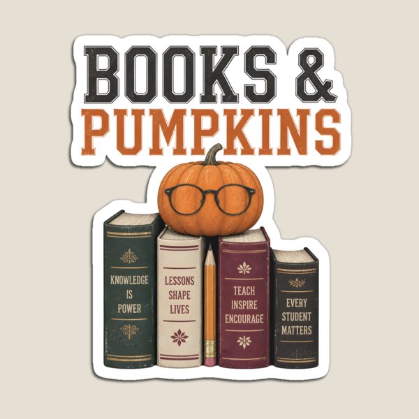 Item preview, Books And Pumpkins Autumn Classroom Library Teacher designed and sold by LiviuGligoros.