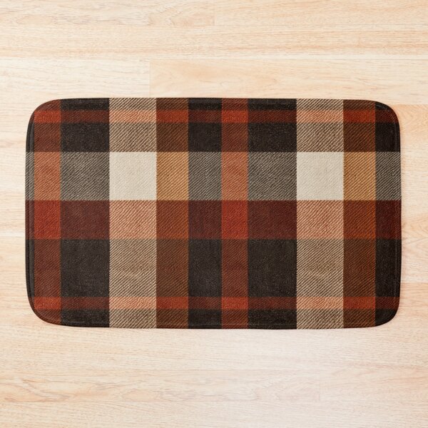Item preview, Orange Autumn Plaid Checkered Pattern designed and sold by Tetete.