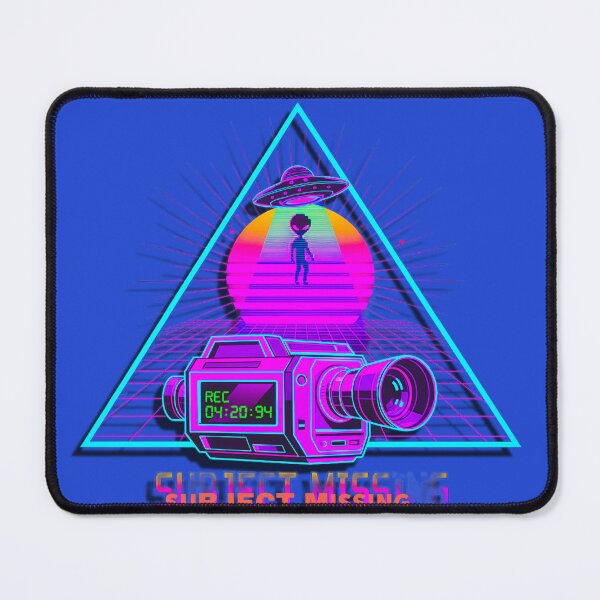 Item preview, Vaporwave Subject Missing UFO - Neon VHS Camcorder Alien designed and sold by A E S T H E T A T A G.