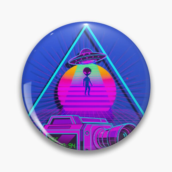 Item preview, Vaporwave Subject Missing UFO - Neon VHS Camcorder Alien designed and sold by A E S T H E T A T A G.