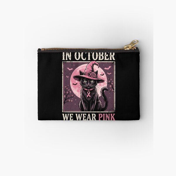 Item preview, In October We Wear Pink Chat Noir Chapeau De Sorcière designed and sold by MizoX7.