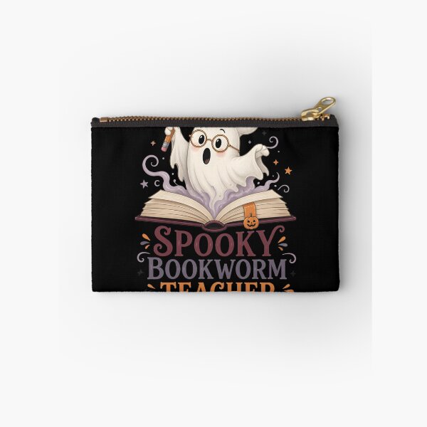 Item preview, Spooky Bookworm Teacher Cute Ghost Reading Library designed and sold by LiviuGligoros.