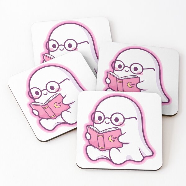Item preview, Kawaii Ghost Reading Book – Cute Spooky Academic Design Essential  designed and sold by kyrartbt.