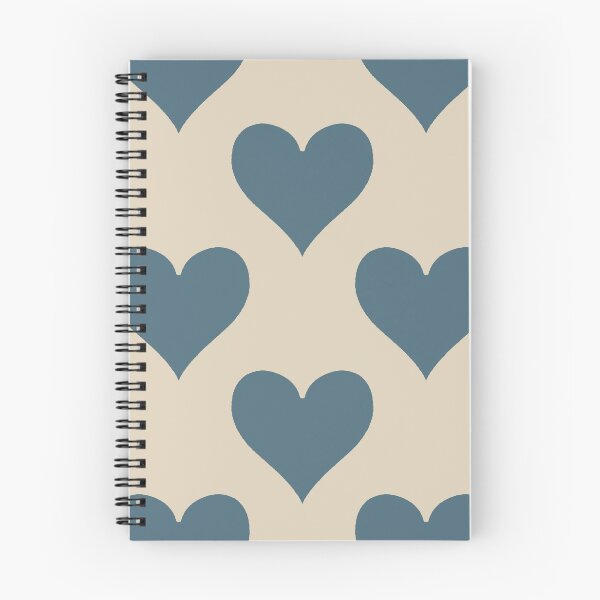 Item preview, XL large Dusty Slate Blue Playing Card Hearts Calm Pattern designed and sold by DColourMuse.