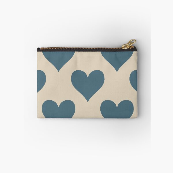 Item preview, XL large Dusty Slate Blue Playing Card Hearts Calm Pattern designed and sold by DColourMuse.