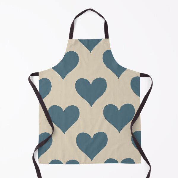 Item preview, XL large Dusty Slate Blue Playing Card Hearts Calm Pattern designed and sold by DColourMuse.