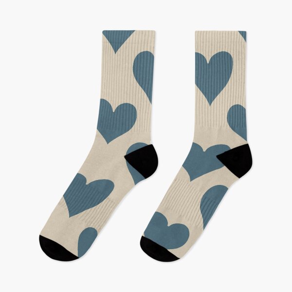 Item preview, XL large Dusty Slate Blue Playing Card Hearts Calm Pattern designed and sold by DColourMuse.