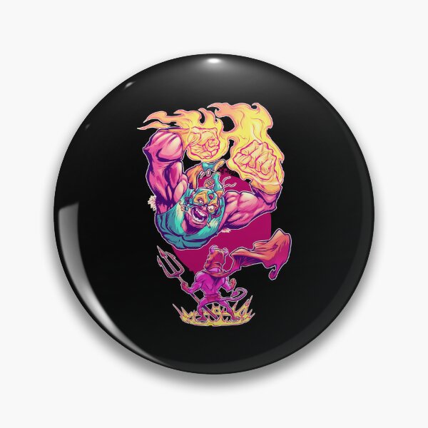Item preview, Masked Wrestler vs Flame Devil Battle designed and sold by MatildaMorton.