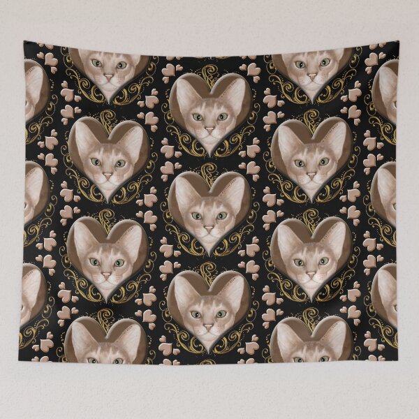 Item preview, Abyssinian Cat Heart designed and sold by artmuvz.