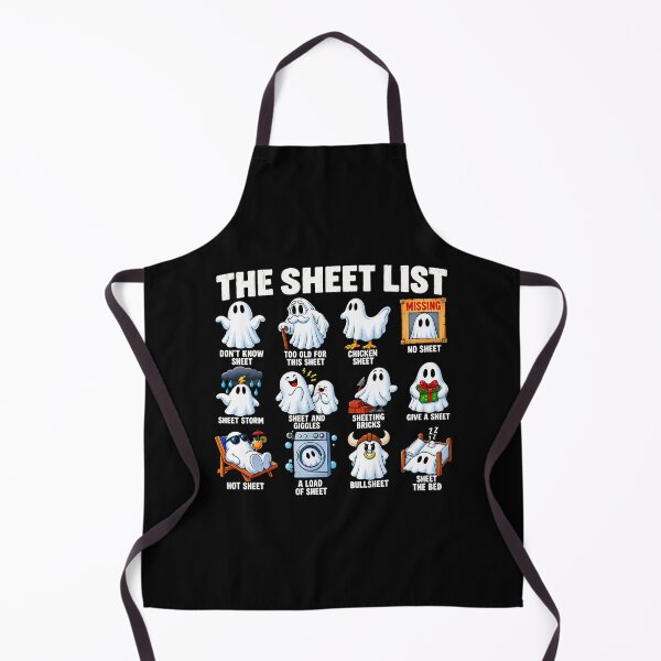 Item preview, Funny Ghost Puns The Sheet List Halloween Humor designed and sold by nryum.